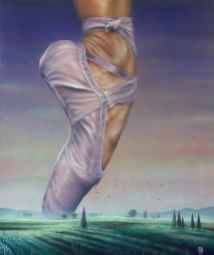 Velato Olio su tela 50x60cm Serie: La danza dell'universo
